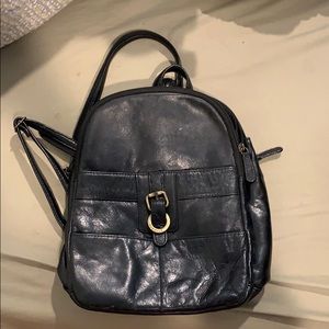 small black backpack